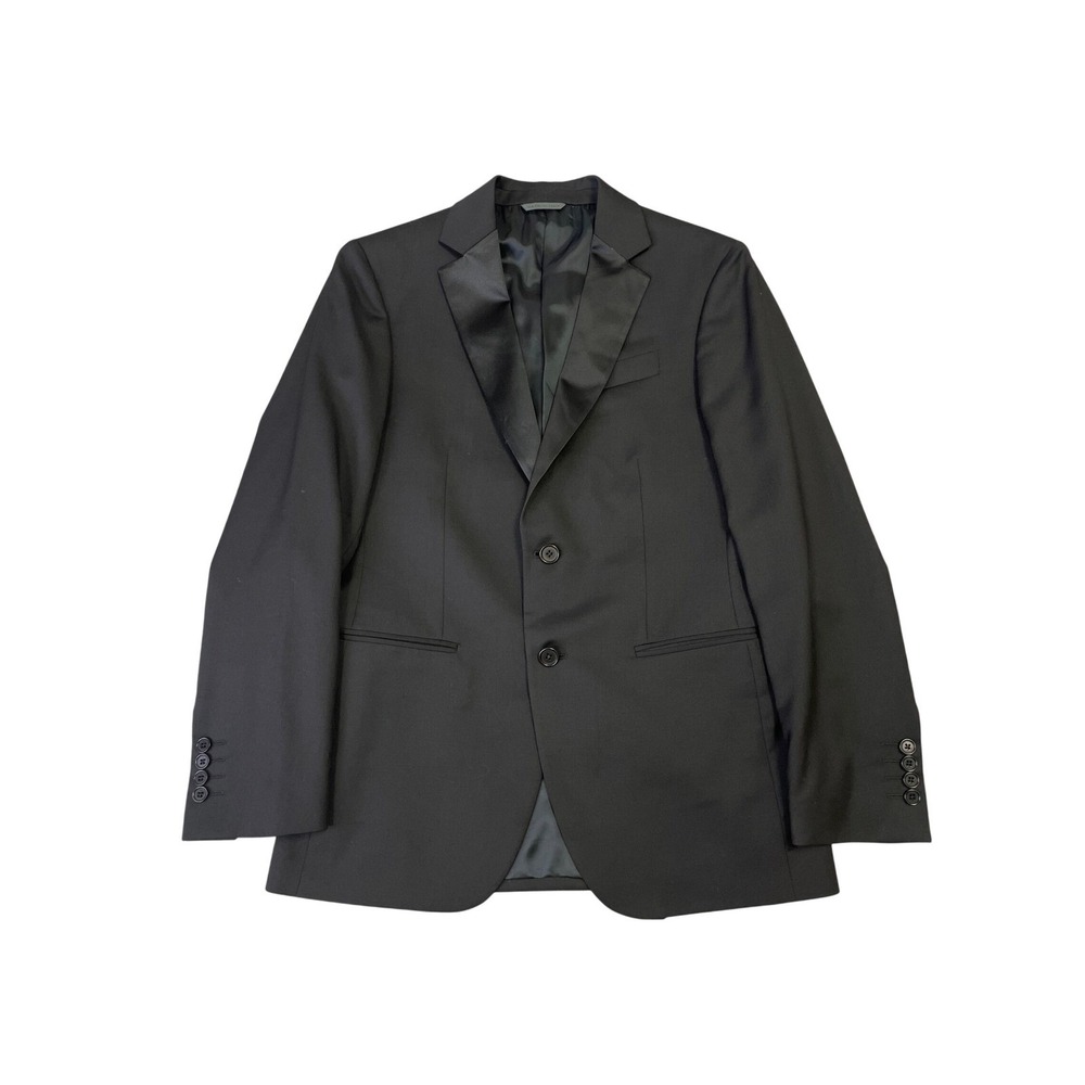 NEW John Varvatos Hampton Tuxedo 38R Mens Jacket Blazer Black Wool Super 120s